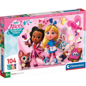   Clementoni, 104 darabos Alice csodaországban puzzle csomag, 03073
