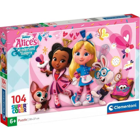 Clementoni, 104 darabos Alice csodaországban puzzle csomag, 03073