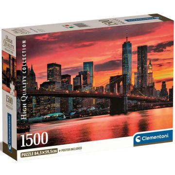  Clementoni, 1500 darabos Híd alkonyatban puzzle csomag, 03076