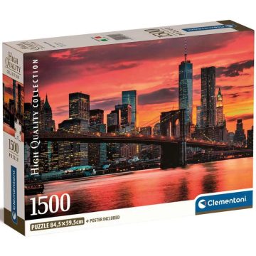   Clementoni, 1500 darabos Híd alkonyatban puzzle csomag, 03076