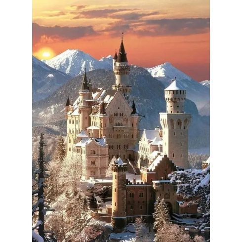 Clementoni 1500 darabos HQC compact puzzle, Neuschwanstein kastély, 03082