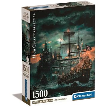 Clementoni, 1500 darabos Kalózhajó puzzle csomag, 03084