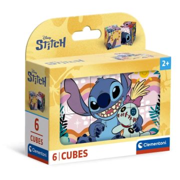   Clementoni Disney Stitch, 6 darabos mesekocka játékszett, 03144