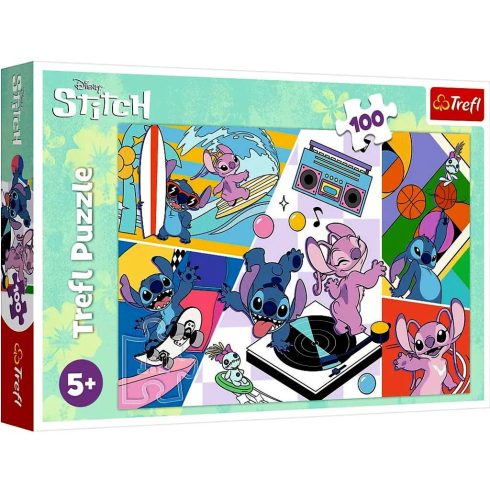 Trefl Lilo & Stitch, 100 darabos puzzle csomag, 03183