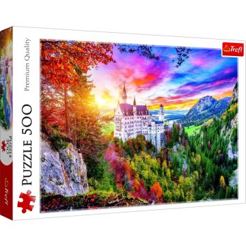   Trefl, 500 darabos puzzle, Kilátás a Neuschwanstein kastélyra, 03213