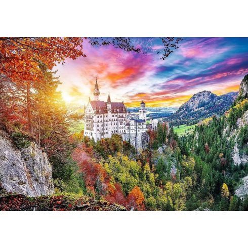 Trefl, 500 darabos puzzle, Kilátás a Neuschwanstein kastélyra, 03213