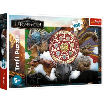   Trefl, 100 darabos puzzle, Így neveld a sárkányodat, 03218