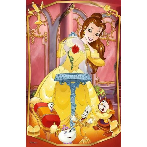 Trefl, 54 darabos mini puzzle szett, Gyönyörű Disney hercegnők, 03223