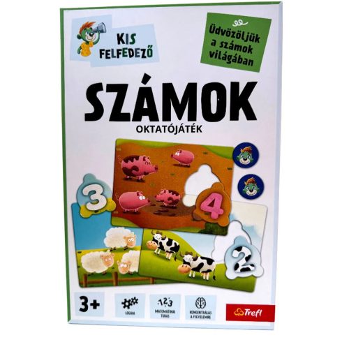 Trefl, Kis felfedező oktató játékszett, Számjegyek, Új kiadás, 03228
