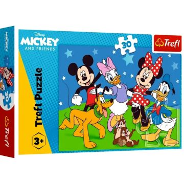 Trefl, 30 darabos puzzle, Mickey egér és barátai, 03229