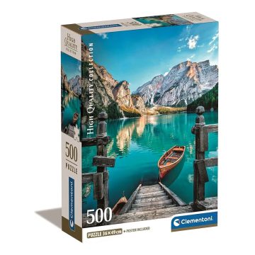 Clementoni 500 darabos HQC puzzle, Braies tó, 03251