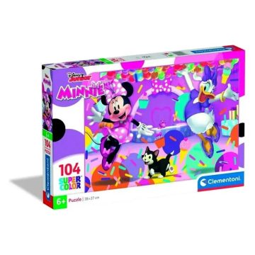   Clementoni 104 darabos supercolor puzzle, Minnie egér és Daisy kacsa, 03254