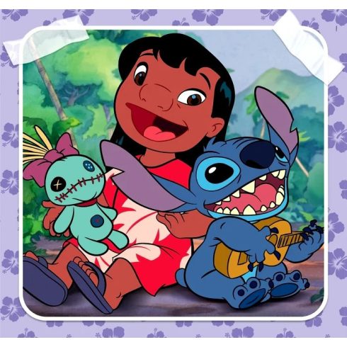 Clementoni 3 x 48 darabos supercolor puzzle, Disney Stitch, 03265