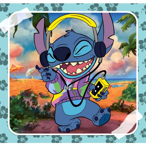 Clementoni 3 x 48 darabos supercolor puzzle, Disney Stitch, 03265