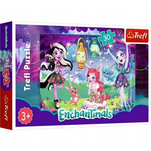 Trefl 30 darabos puzzle, Enchantimals Varázslatos Világ, 03266