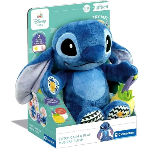Clementoni, interaktív Disney Stitch plüss, 03268