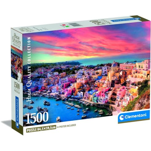 Clementoni 1500 darabos HQC compact puzzle, Procida sziget, 03271