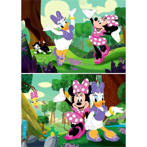 Clementoni 2 x 60 darabos supercolor puzzle, Disney Minnie egér, 03275