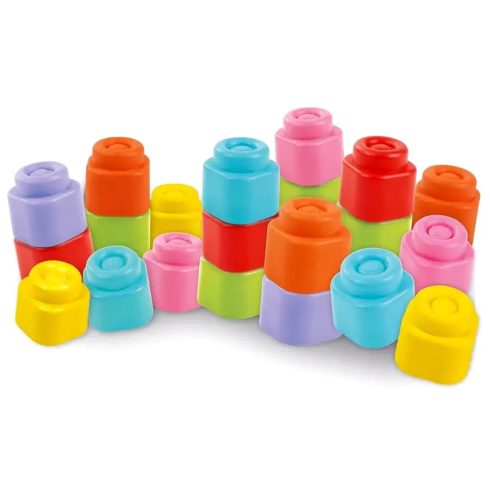 Clementoni Clemmy Baby, Puha építőkocka, 10 darabos szett, 03284