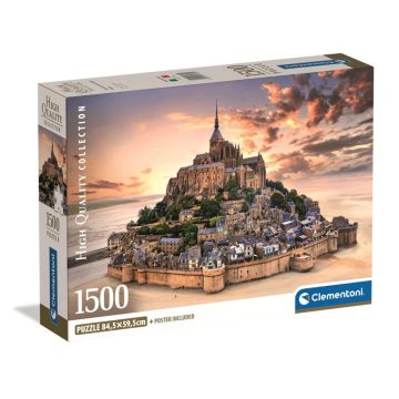   Clementoni 1500 darabos HQC compact puzzle, Mont-Saint-Michel, 03288