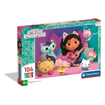   Clementoni 104 darabos supercolor puzzle, Gabi babaháza, 03293