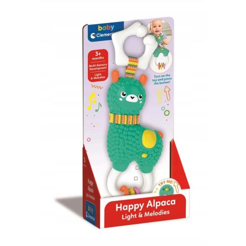 Clementoni Baby, interaktív alpaka csörgő, 03303