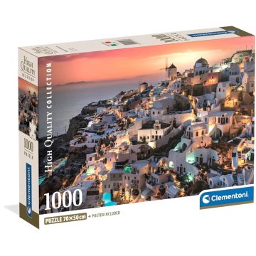   Clementoni HQC, Csodálatos Santorini, 1000 darabos puzzle, 03350