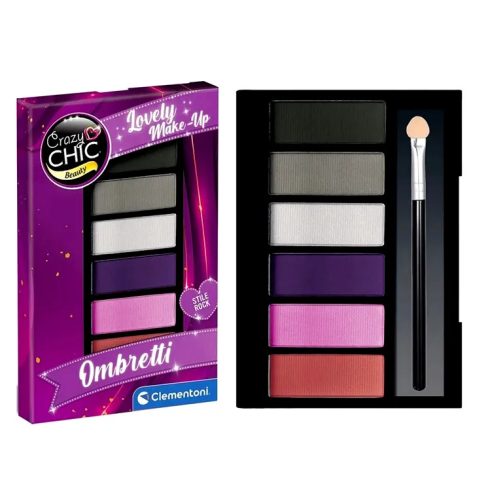 Clementoni Crazy Chic, Queen Szemhéjpúder gyerek kozmetikai játékszett, 03361