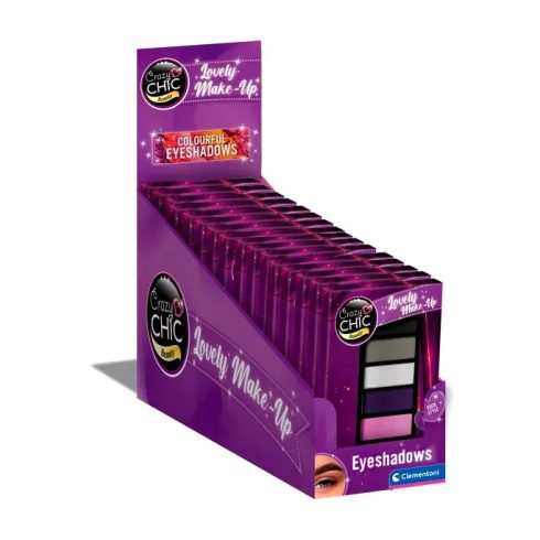 Clementoni Crazy Chic, Queen Szemhéjpúder gyerek kozmetikai játékszett, 03361