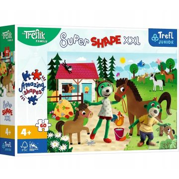   Trefl, 60 darabos XXL puzzle, Treflikek a ménes farmon, 03368