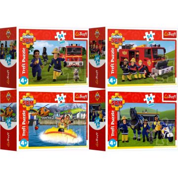 Trefl, 54 darabos Mini puzzle, Sam a tűzoltó, 03370