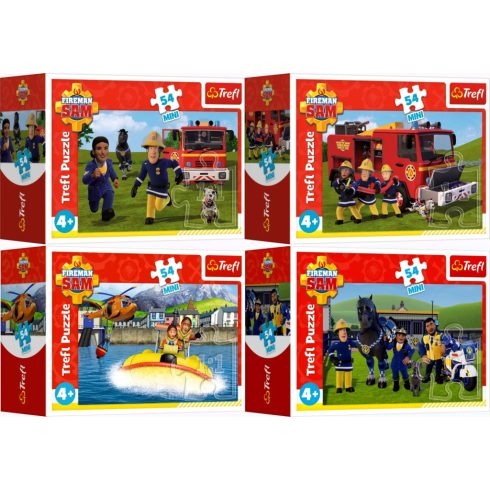 Trefl, 54 darabos Mini puzzle, Sam a tűzoltó, 03370
