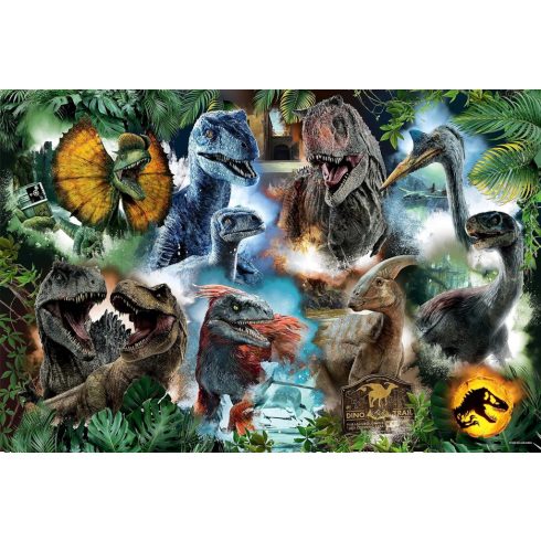 Trefl, 300 darabos, Jurassic World: Kedvenc Dinoszauruszok puzzle, 03371