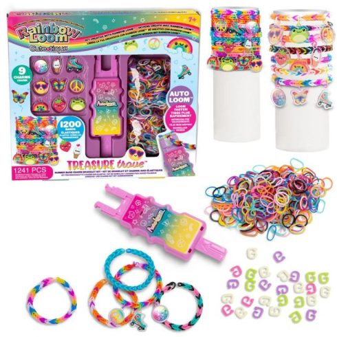 Rainbow Loom, gumikarkötőkészítő szett, kincsesbánya - 03387