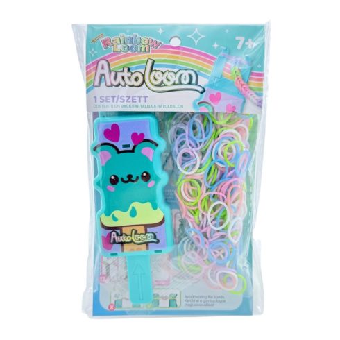 Rainbow loom, Auto loom, gumi karkötőkészítő szett - 03390