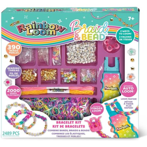 Rainbow loom, Auto loom, gumikarkötőkészítő gyöngyökkel - 03391