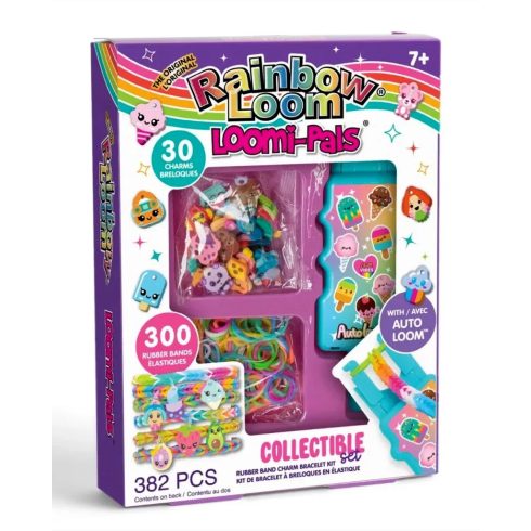 Rainbow loom, Loomi-pals, gumikarkötőkészítő játékszett, 03392