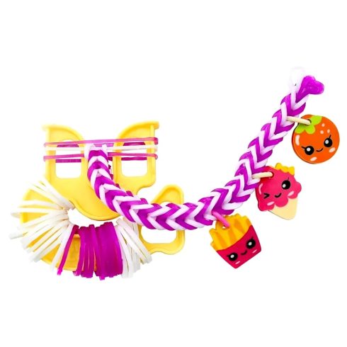 Rainbow loom, Happy Loom Loomi-pals, gumikarkötőkészítő játékszett, fincsiségek, 03393