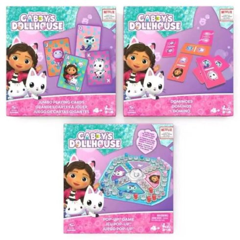 Gabi babaháza, 3 az 1-ben társasjáték szett, 03556