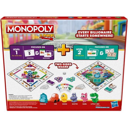 Monopoly Junior, 2 az 1-ben társasjáték, 03755
