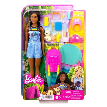 Barbie kempingező Brooklyn baba szett - 03823