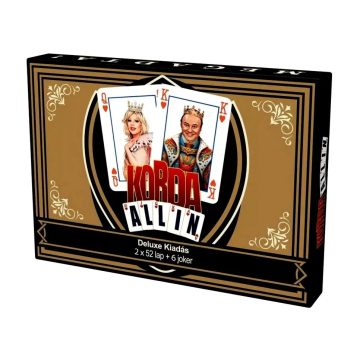   Korda All In, Deluxe francia kártya csomag, 2 x 52 lap + 6 joker, 03835