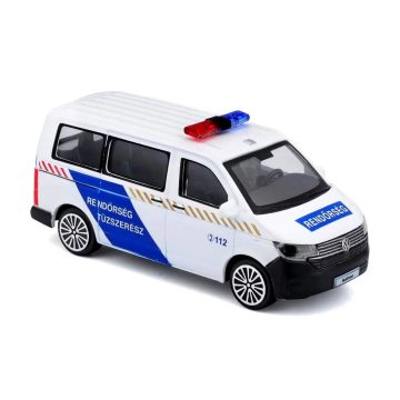 Bburago Volkswagen T6 Tűzszerés rendőrautó, 1:43, 04145