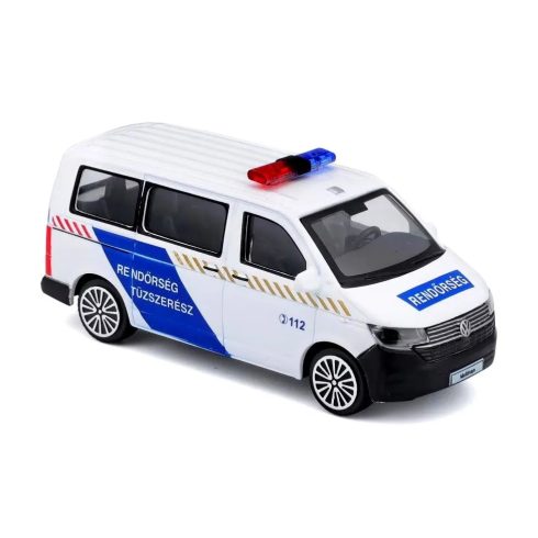 Bburago Volkswagen T6 Tűzszerés rendőrautó, 1:43, 04145