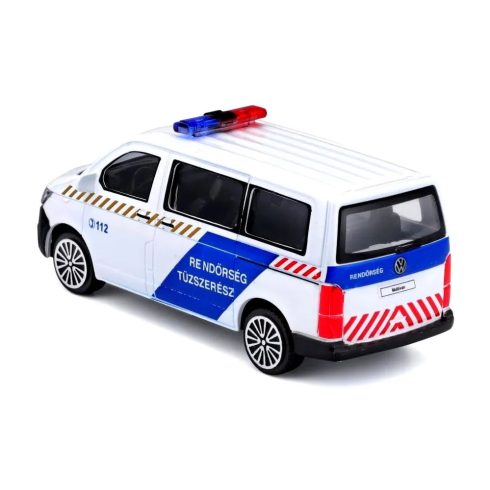 Bburago Volkswagen T6 Tűzszerés rendőrautó, 1:43, 04145