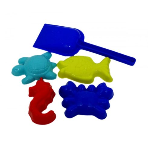 Homokozó formák szett - lapáttal - 5 darabos - 04477