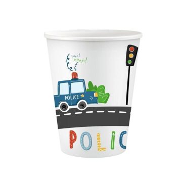 Police parti pohár - 6 darabos csomag - 2,7 dl - 04737