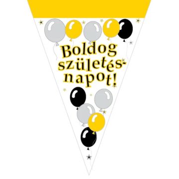   Elegáns zászlófüzér csomag, Boldog Születésnapot, 05007