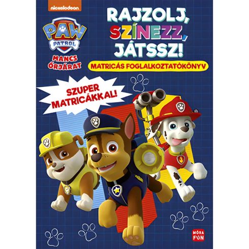Mancs őrjárat, Rajzolj, színezz, játssz! Matricás foglalkoztatókönyv, 05532