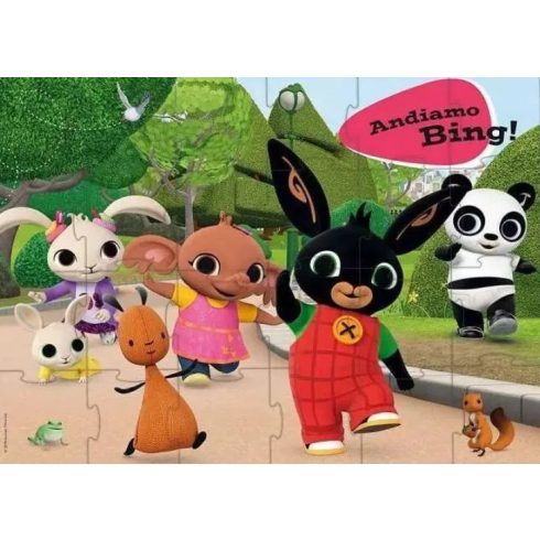 Lisciani, Bing nyuszi Floor puzzle, 24 darabos csomag, 05879